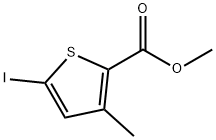 2-Thiophenecarboxylic acid, 5-iodo-3-methyl-, methyl ester Structure