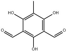 1,3-Benzenedicarboxaldehyde, 2,4,6-trihydroxy-5-methyl- Structure