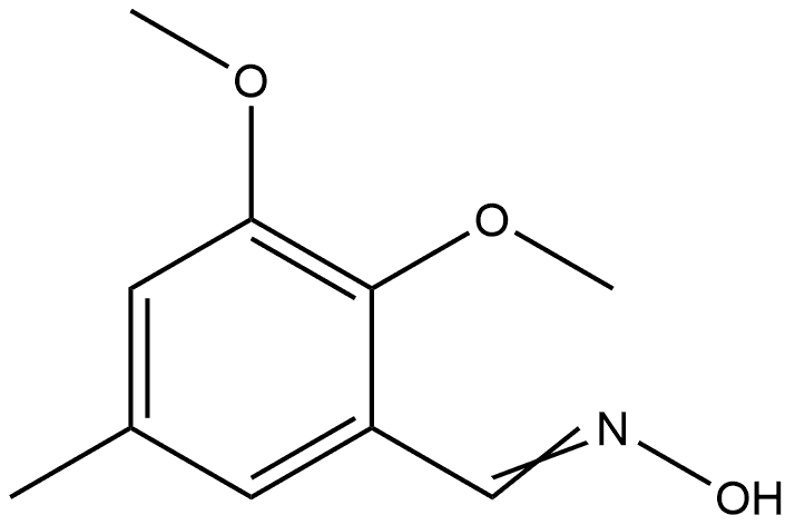 2,3-Dimethoxy-5-methylbenzaldehyde oxime Structure