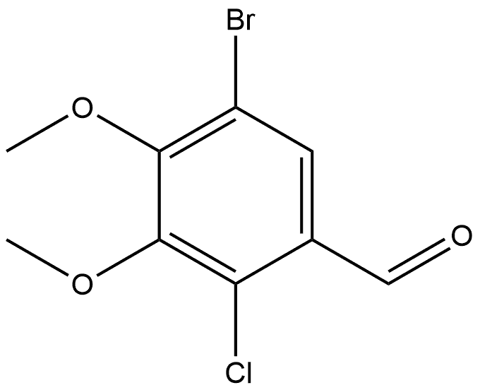 5-Bromo-2-chloro-3,4-dimethoxybenzaldehyde 구조식 이미지