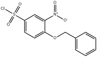 Benzenesulfonyl chloride, 3-nitro-4-(phenylmethoxy)- Structure