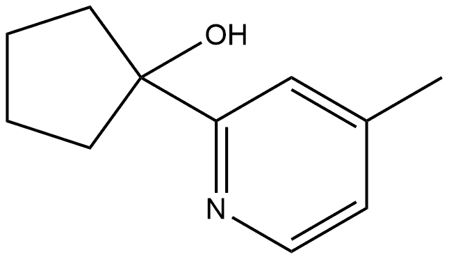 1-(4-Methyl-2-pyridinyl)cyclopentanol Structure