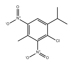 Benzene, 2-chloro-4-methyl-1-(1-methylethyl)-3,5-dinitro- Structure