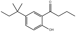 1-Butanone, 1-[5-(1,1-dimethylpropyl)-2-hydroxyphenyl]- Structure