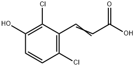 2,6-Dichloro-3-hydroxycinnamic acid Structure