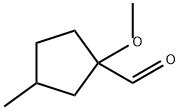 1-methoxy-3-methylcyclopentane-1-carbaldehyde Structure