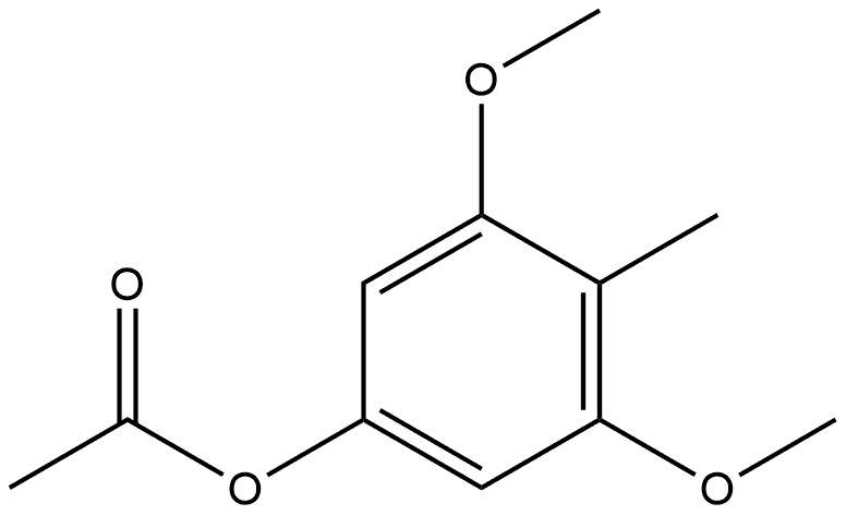 Phenol, 3,5-dimethoxy-4-methyl-, 1-acetate Structure