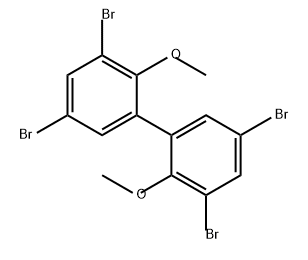 1,1'-Biphenyl, 3,3',5,5'-tetrabromo-2,2'-dimethoxy- Structure