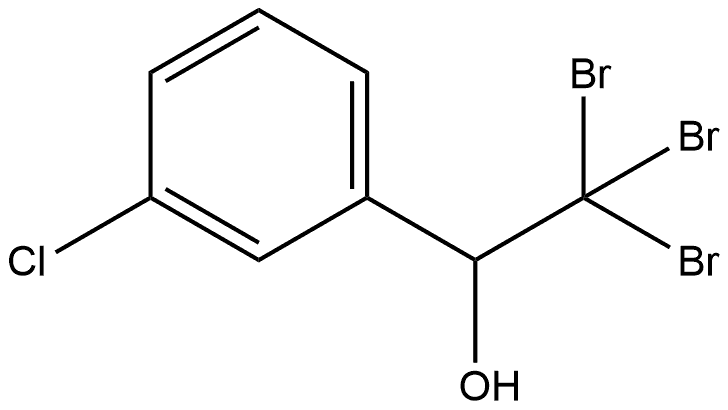 3-Chloro-α-(tribromomethyl)benzenemethanol Structure