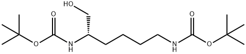 Carbamic acid, [(1S)-1-(hydroxymethyl)-1,5-pentanediyl]bis-, bis(1,1-dimethylethyl) ester (9CI) 구조식 이미지