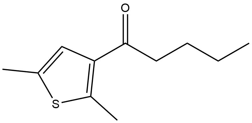 1-(2,5-Dimethyl-3-thienyl)-1-pentanone Structure