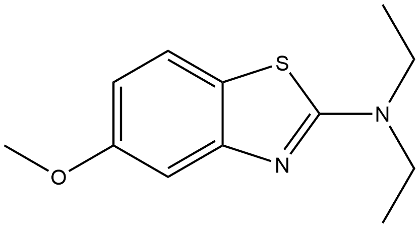 N,N-Diethyl-5-methoxy-2-benzothiazolamine Structure