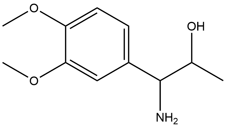 1-AMINO-1-(3,4-DIMETHOXYPHENYL)PROPAN-2-OL Structure