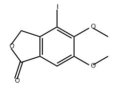 1(3H)-Isobenzofuranone, 4-iodo-5,6-dimethoxy- 구조식 이미지