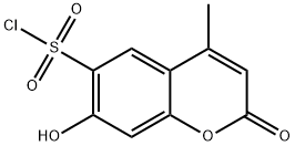 7-Hydroxy-4-methyl-2-oxo-2H-chromene-6-sulfonyl chloride 구조식 이미지