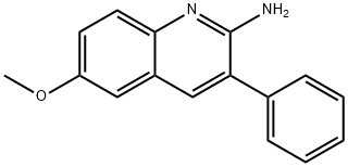 2-Amino-6-methoxy-3-phenylquinoline Structure