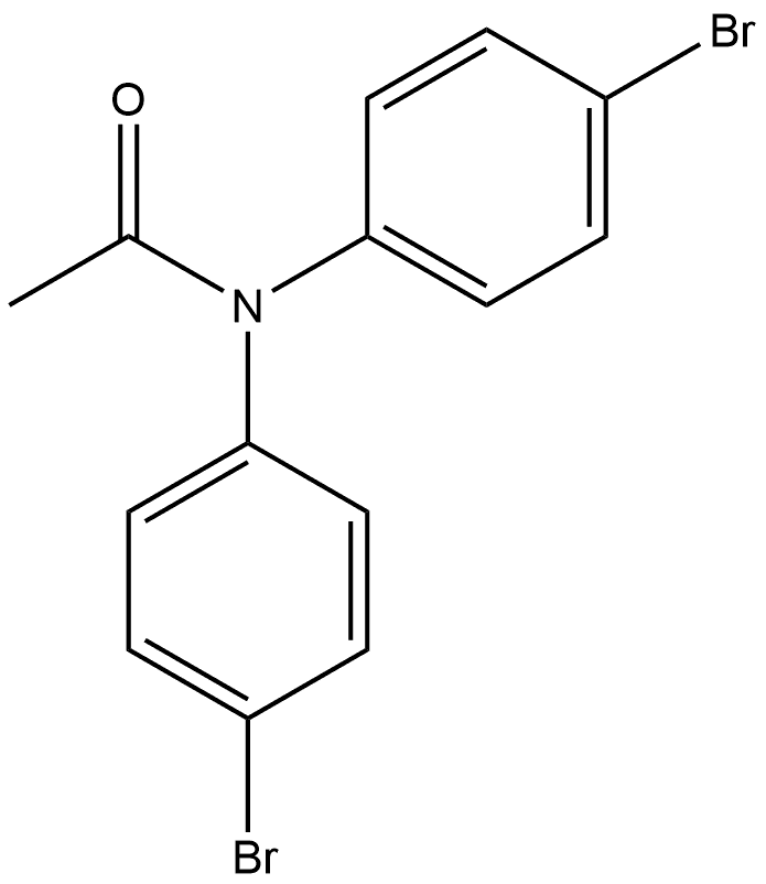 N,N-bis(4-bromophenyl)acetamide Structure