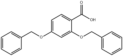Benzoic acid, 2,4-bis(phenylmethoxy)- 구조식 이미지