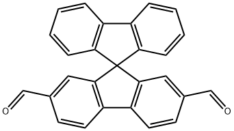 9,9'-Spirobi[9H-fluorene]-2',7'-dicarboxaldehyde Structure