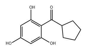 Methanone, cyclopentyl(2,4,6-trihydroxyphenyl)- Structure