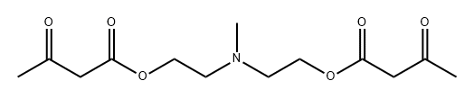 Butanoic acid, 3-oxo-, (methylimino)di-2,1-ethanediyl ester (9CI) 구조식 이미지