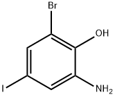 2-Amino-6-bromo-4-iodophenol Structure