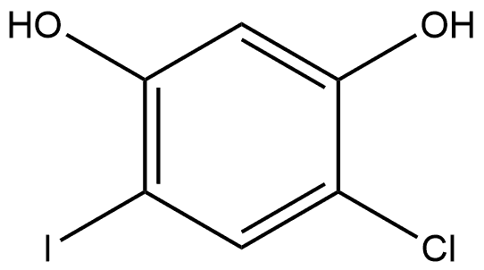 4-Chloro-6-iodo-1,3-benzenediol Structure