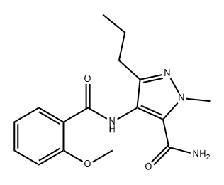 1H-Pyrazole-5-carboxamide, 4-[(2-methoxybenzoyl)amino]-1-methyl-3-propyl- Structure