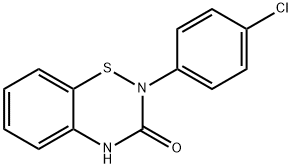 2H-1,2,4-Benzothiadiazin-3(4H)-one, 2-(4-chlorophenyl)- Structure