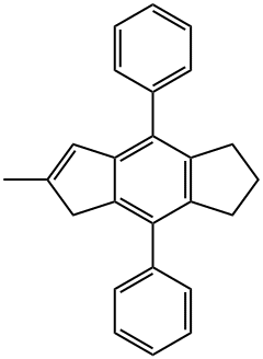 s-Indacene, 1,2,3,5-tetrahydro-6-methyl-4,8-diphenyl- Structure