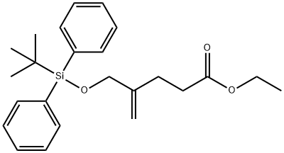 4-Pentenoic acid, 4-[[[(1,1-dimethylethyl)diphenylsilyl]oxy]methyl]-, ethyl ester 구조식 이미지