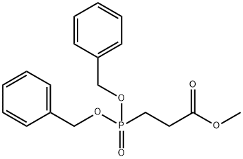 Propanoic acid, 3-[bis(phenylmethoxy)phosphinyl]-, methyl ester Structure