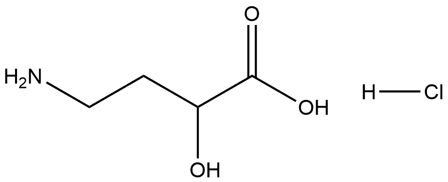 4-amino-2-hydroxybutanoic?acid hydrochloride Structure