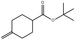 Cyclohexanecarboxylic acid, 4-methylene-, 1,1-dimethylethyl ester Structure