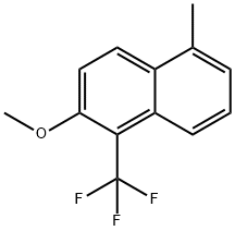 Naphthalene, 2-methoxy-5-methyl-1-(trifluoromethyl)- Structure