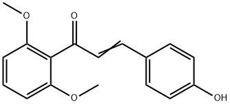 2-Propen-1-one, 1-(2,6-dimethoxyphenyl)-3-(4-hydroxyphenyl)- 구조식 이미지