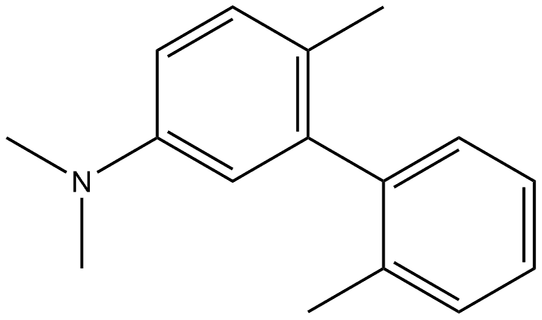 N,N,2',6-Tetramethyl[1,1'-biphenyl]-3-amine Structure