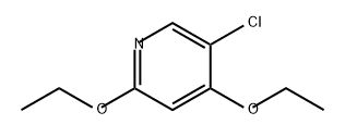 Pyridine, 5-chloro-2,4-diethoxy- Structure