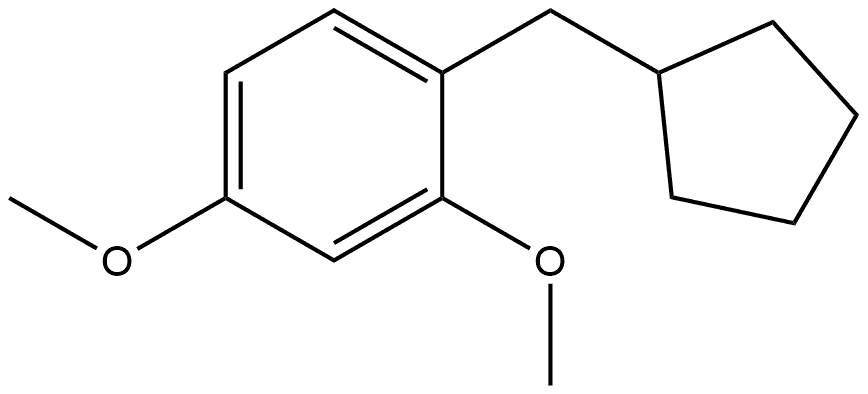 Benzene, 1-(cyclopentylmethyl)-2,4-dimethoxy- Structure