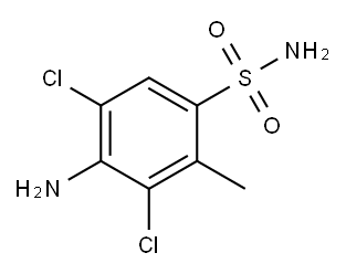 5-Amino-4,6-dichloro-toluene-2-sulfonic acid amide Structure