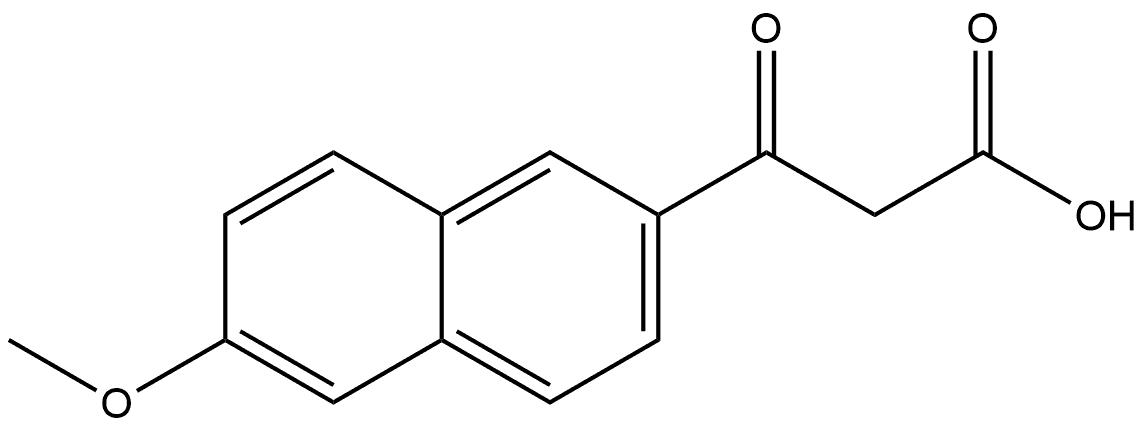 6-Methoxy-β-oxo-2-naphthalenepropanoic acid Structure