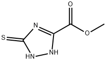 1H-1,2,4-Triazole-3-carboxylic acid, 2,5-dihydro-5-thioxo-, methyl ester Structure