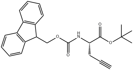 4-Pentynoic acid, 2-[[(9H-fluoren-9-ylmethoxy)carbonyl]amino]-, 1,1-dimethylethyl ester, (2S)- Structure