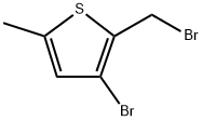 Thiophene, 3-bromo-2-(bromomethyl)-5-methyl- Structure