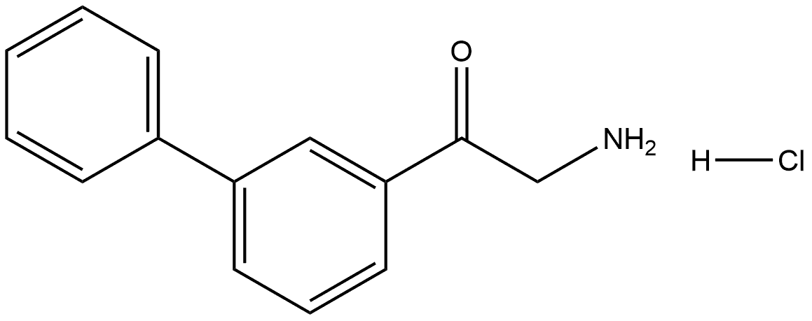 1-(3-Biphenylyl)-2-aminoethanone Hydrochloride Structure