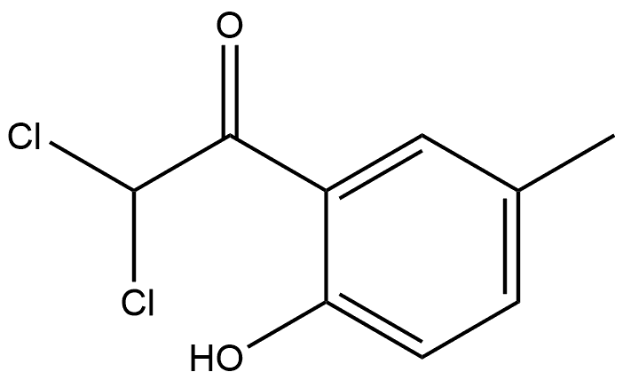 2,2-dichloro-1-(2-hydroxy-5-methylphenyl)ethanone Structure