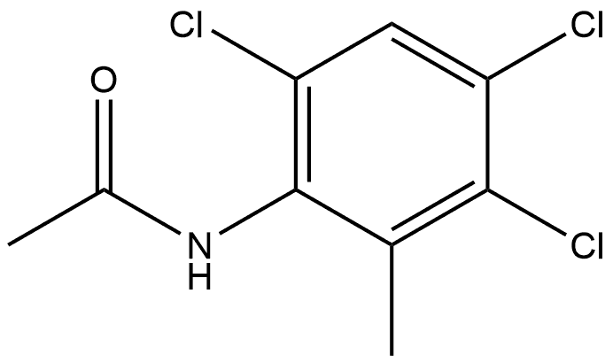 N-(3,4,6-Trichloro-2-methylphenyl)acetamide Structure