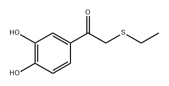 1-(3,4-Dihydroxyphenyl)-2-(ethylthio)ethan-1-one Structure