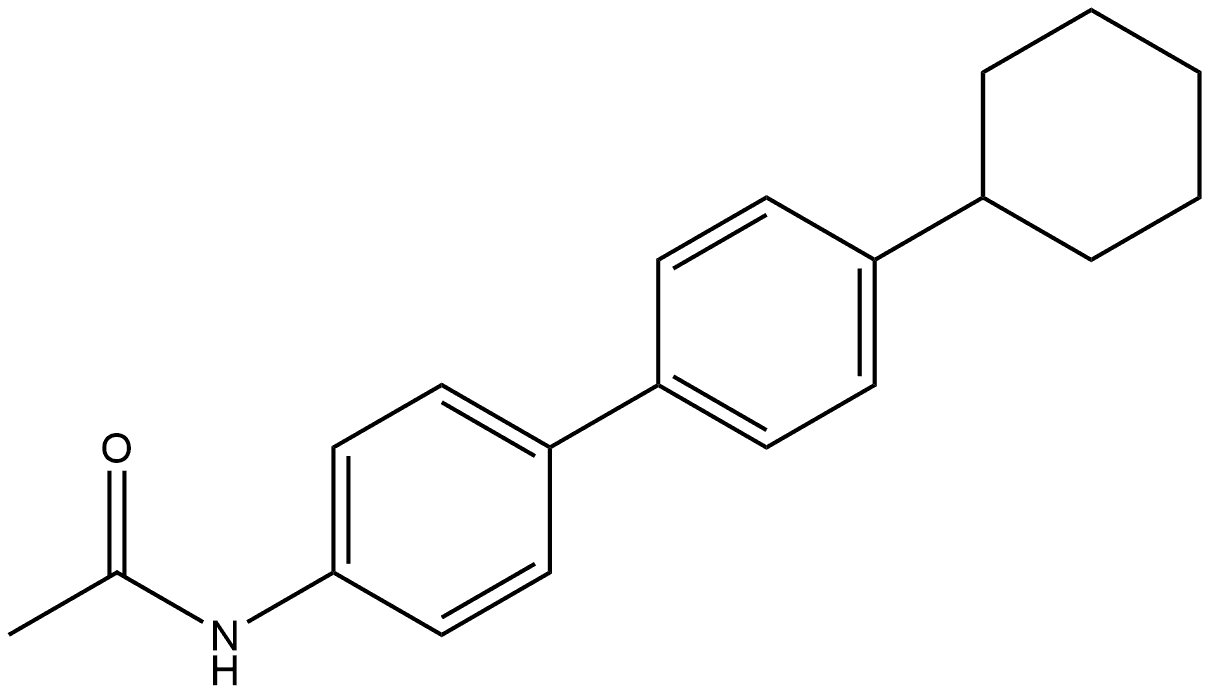 N-(4'-Cyclohexyl[1,1'-biphenyl]-4-yl)acetamide Structure