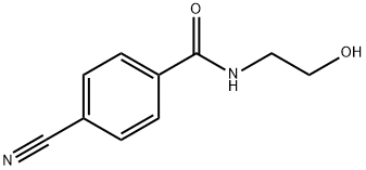 Benzamide, 4-cyano-N-(2-hydroxyethyl)- Structure